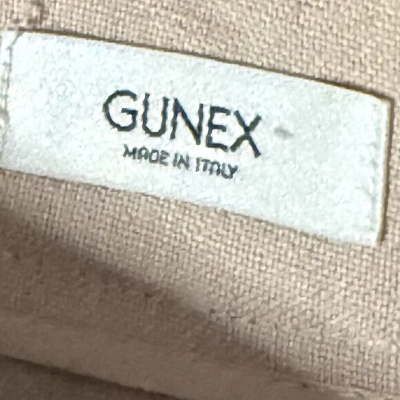 Gunex Womens 100% Hemp Pleated Pull Cord Hem Skirt Pockets Light Pink Size 2 - Picture 3 of 6